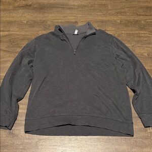 Van Heusen Men's Charcoal Zip-Up Sweater